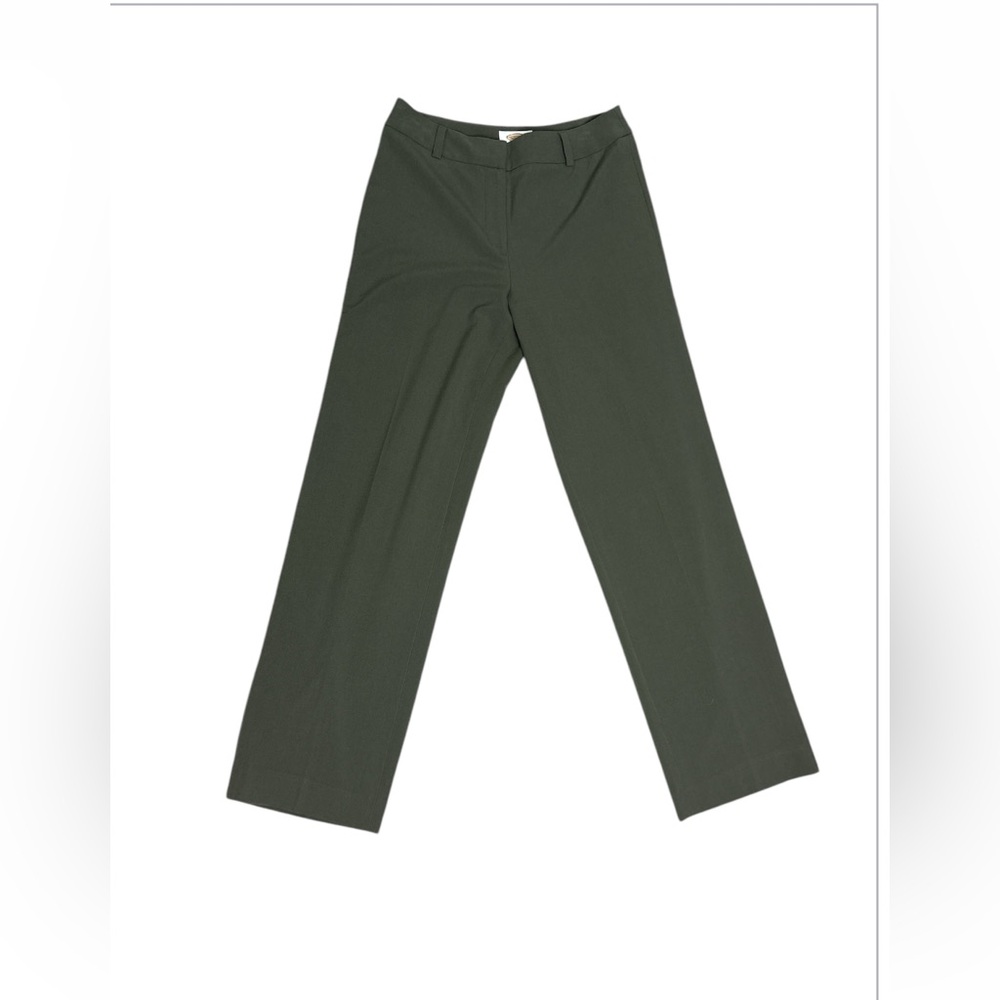 Talbots olive green straight leg pants